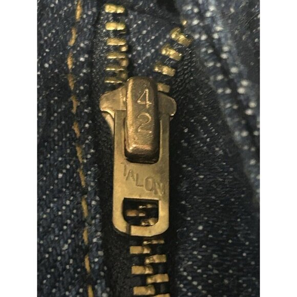 Vintage 70s Levis Jeans Orange Tab Talon 42 Zipper Mens 44x32 Indigo Made in USA - Picture 6 of 13